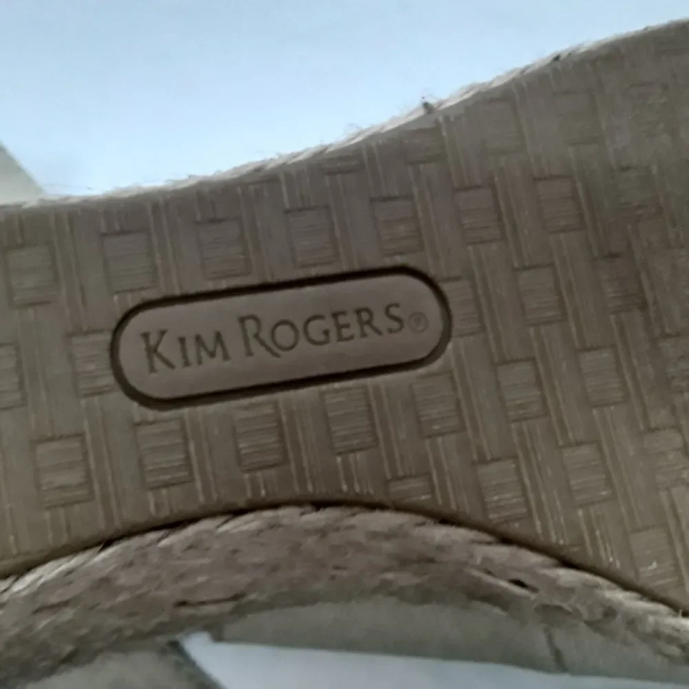 Kim Rogers Duann Espadrille Wedge Ultra Comfort Sandals Size 9,5 Great Condition